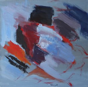 Les rochers bleus, 40 x 40